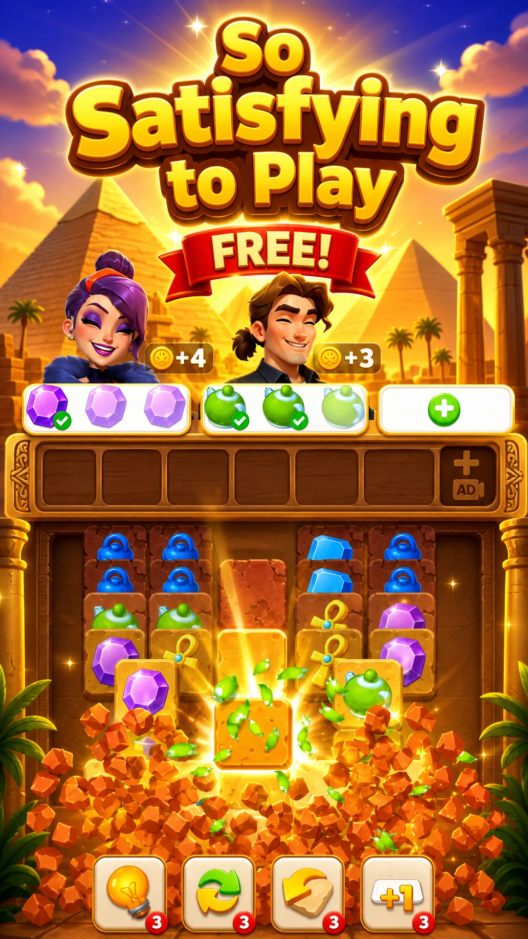 Tile Dig: Ancient Jewel Secret screenshot